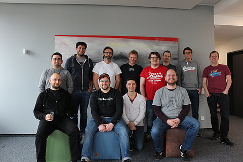 Alle Entwickler zusammen auf dem VISUS Codefest 2019 Alle Entwickler zusammen auf dem VISUS Codefest 2019
