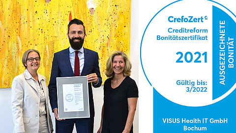 VISUS erhält erneutes Creditreform-Zertifikat VISUS erhält erneutes Creditreform-Zertifikat